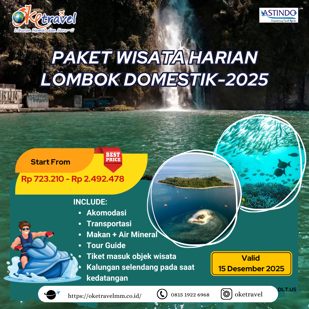 PAKET WISATA HARIAN LOMBOK DOMESTIK-2025
