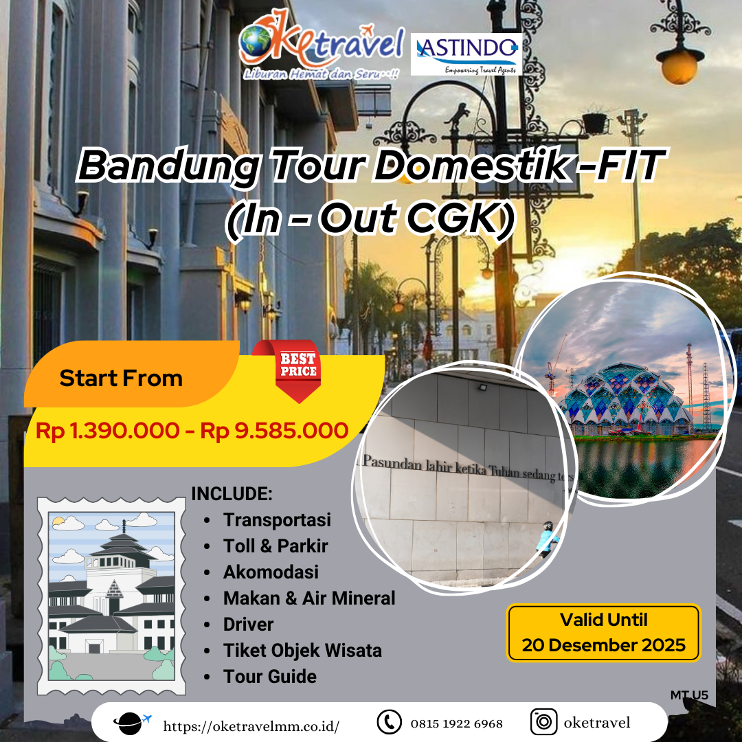 Bandung Tour Domestik (In - Out CGK)