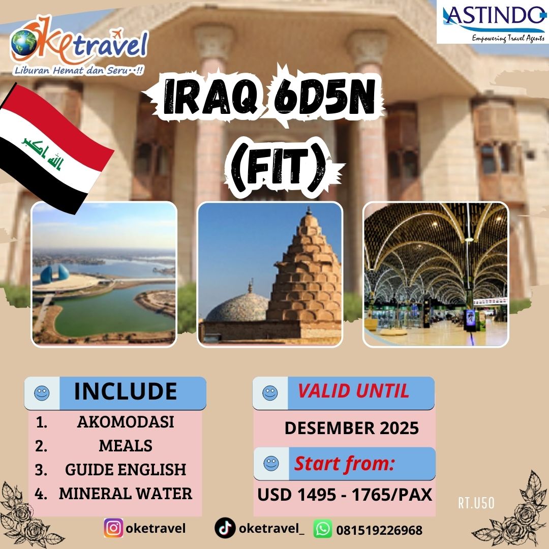 6D5N IRAQ PACKAGE VALID UNTIL DESEMBER 2025