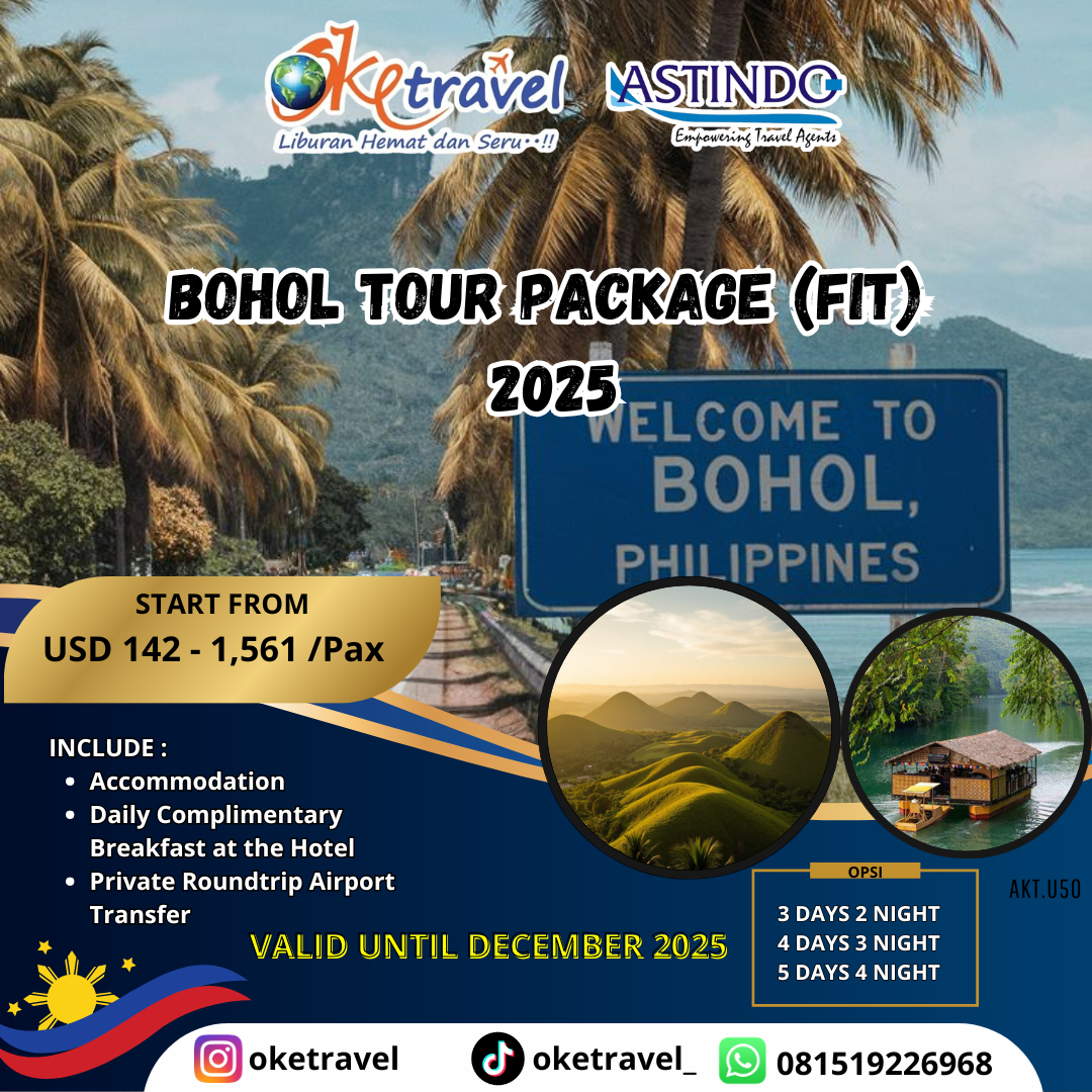 BOHOL TOUR PACKAGE (FIT) 2025