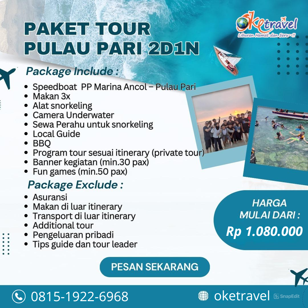 2D1N PULAU PARI