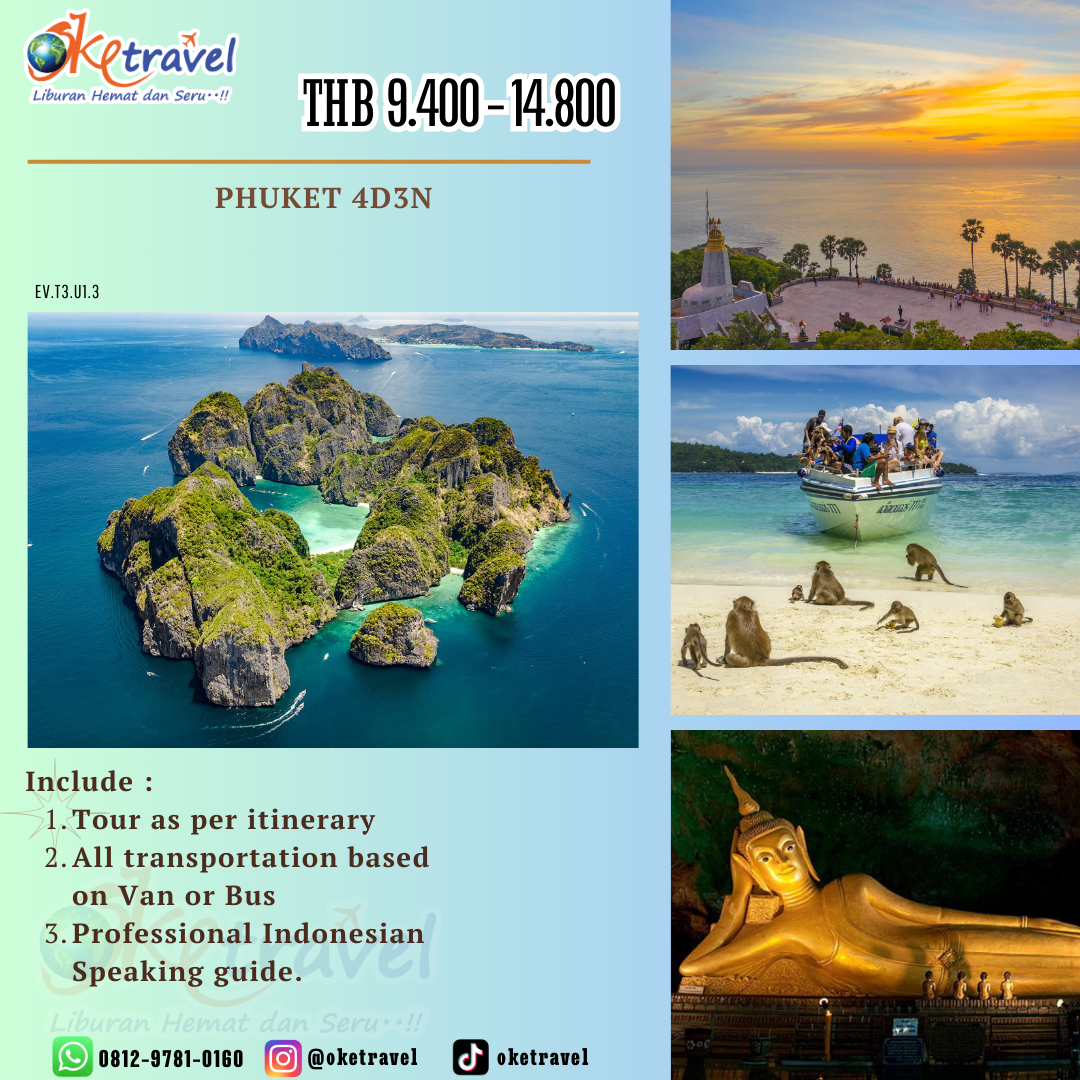 ENJOY VACATION 2024 PACKAGE PHUKET 4D3N