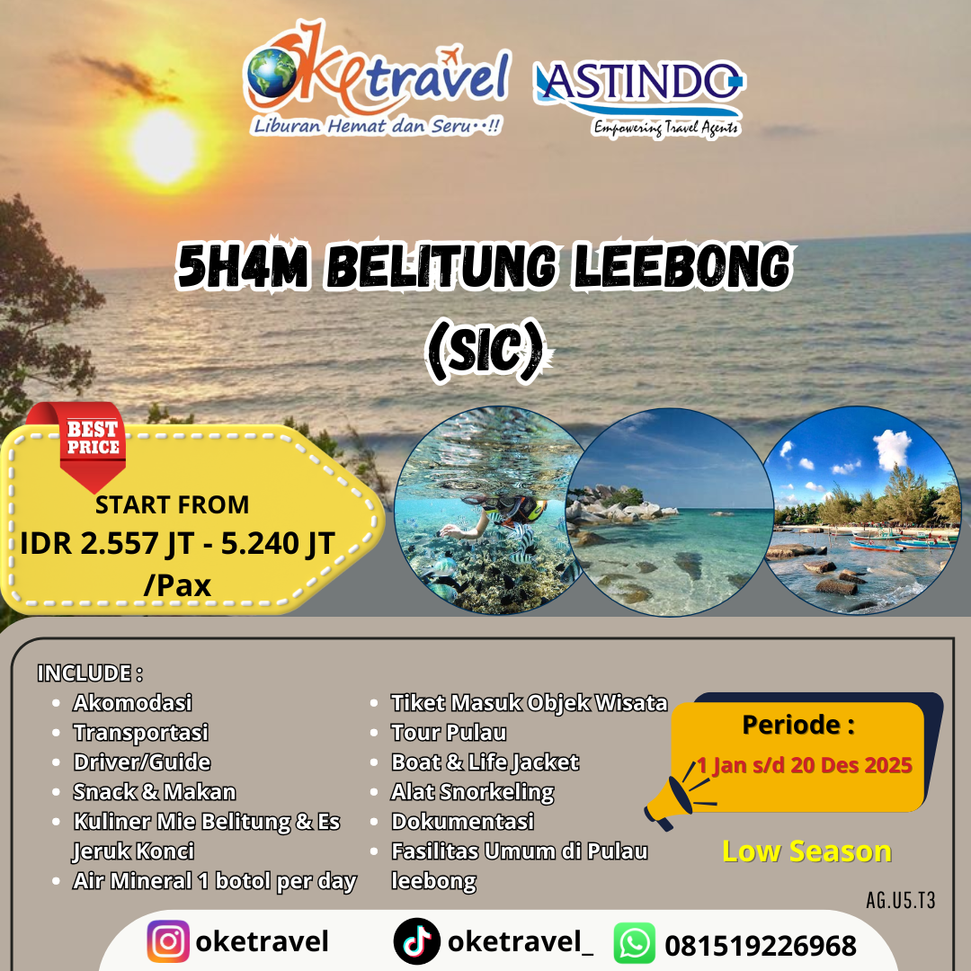 5H4M BELITUNG LEEBONG (SIC)