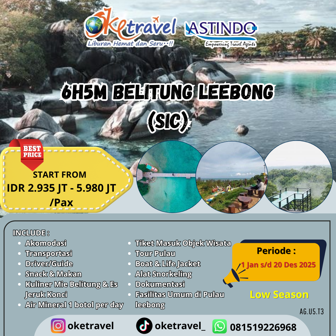 6H5M BELITUNG LEEBONG (SIC)