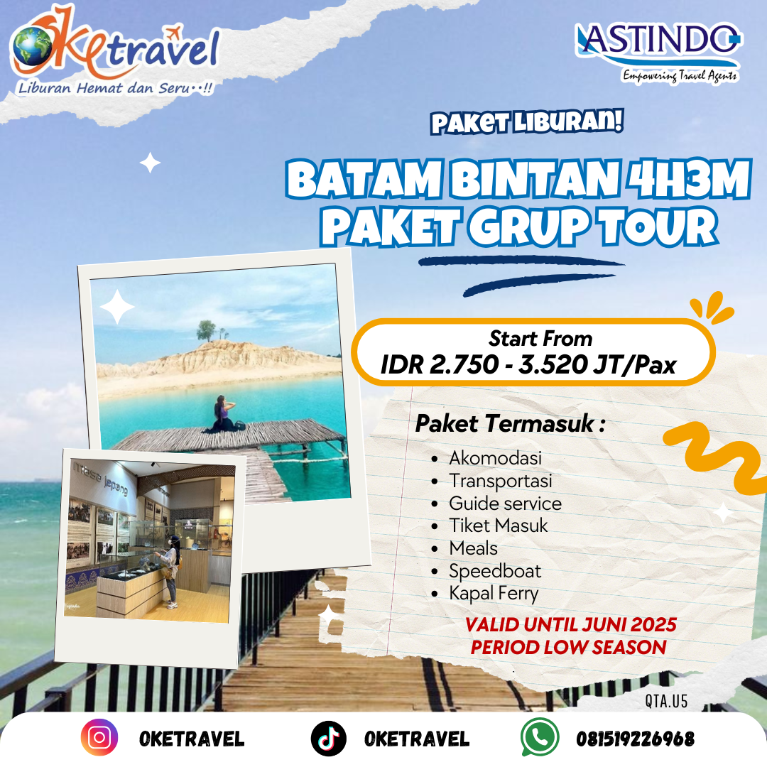 BATAM BINTAN 4H3M PAKET GRUP TOUR