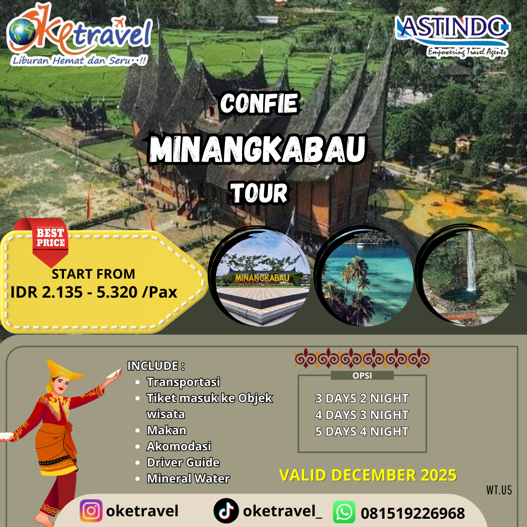 CONFIE MINANGKABAU TOUR VALID DECEMBER 2025
