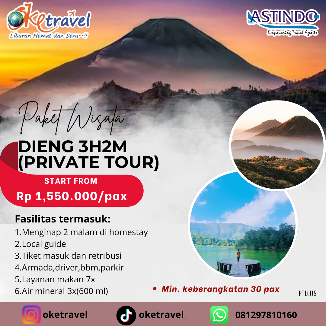 Paket Wisata Dieng 3H2M (Private Tour)