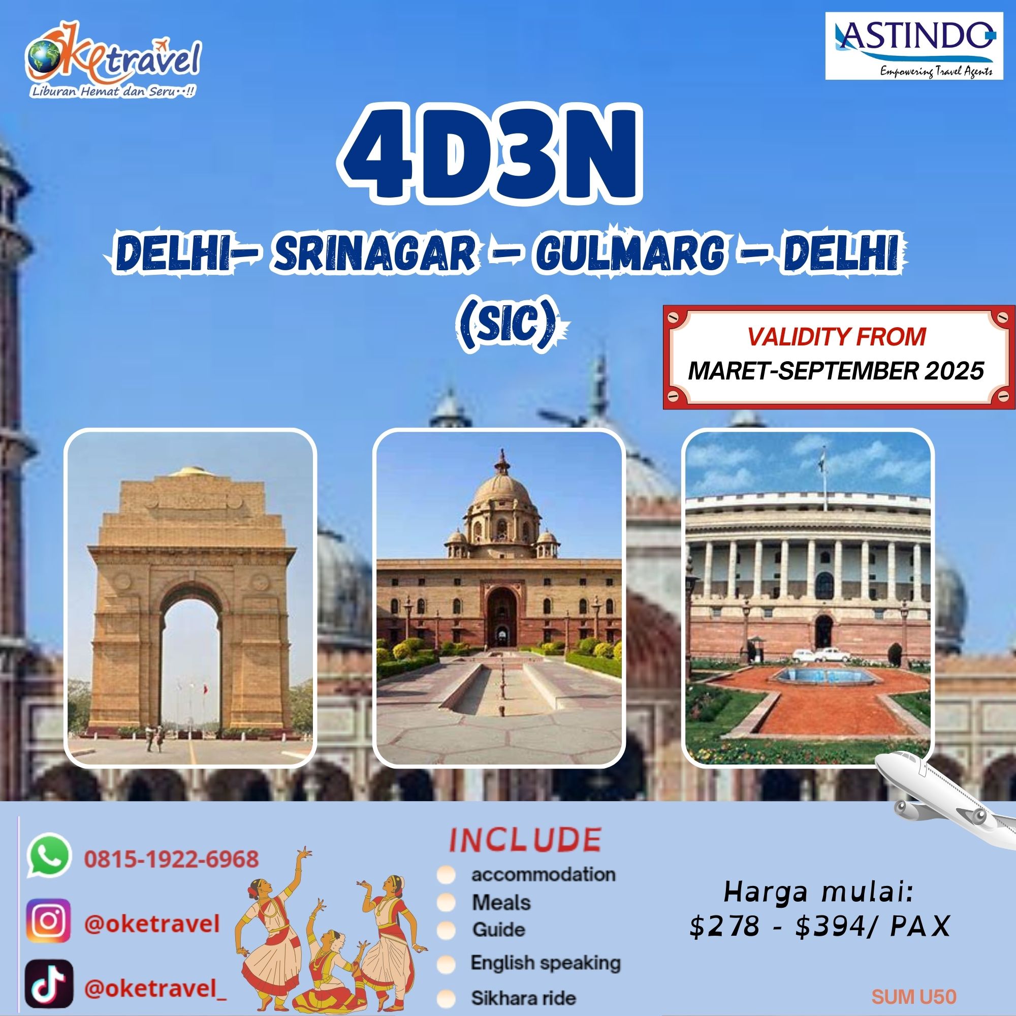 4D3N  DELHI - SRINAGAR -GULMARG (SIC)