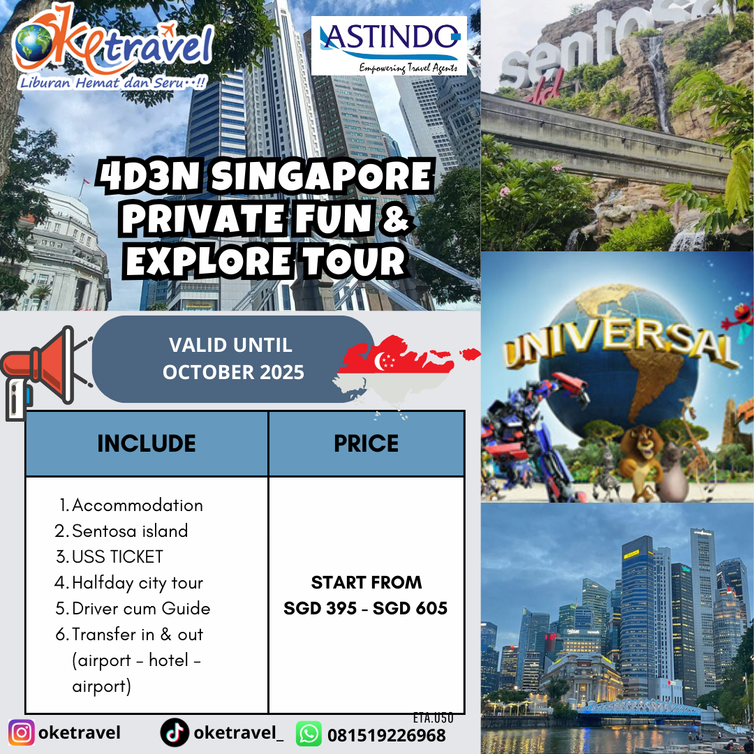 4D3N SINGAPORE PRIVATE FUN & EXPLORE TOUR