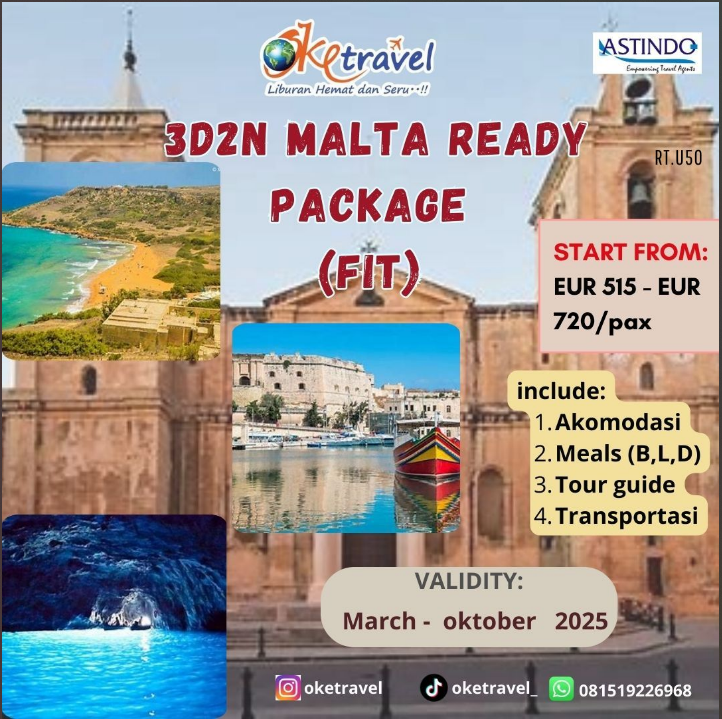 3D2N MALTA PACKAGE 