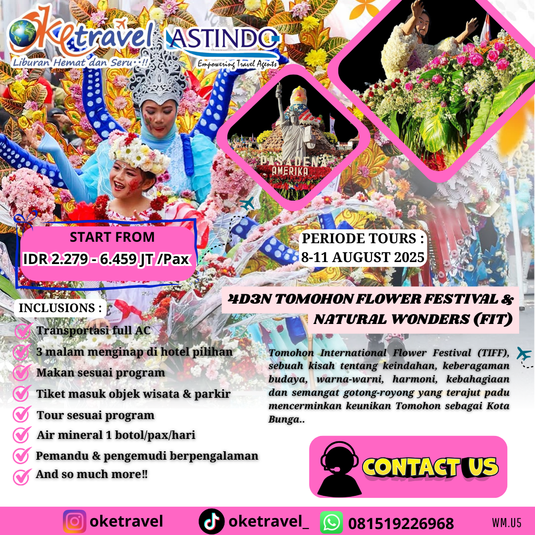 4D3N TOMOHON FLOWER FESTIVAL & NATURAL WONDERS (FIT)