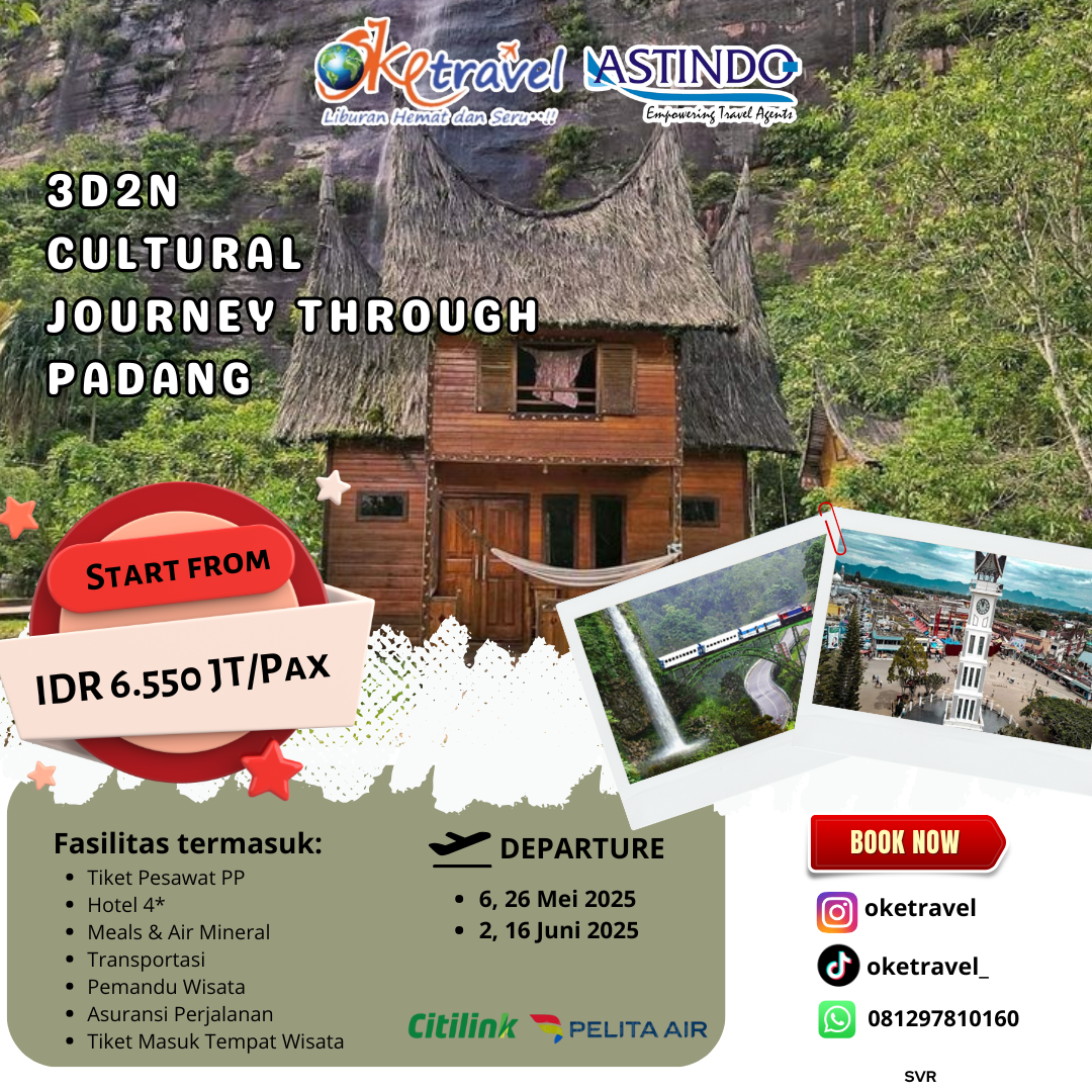 3D2N CULTURAL JOURNEY THROUGH PADANG