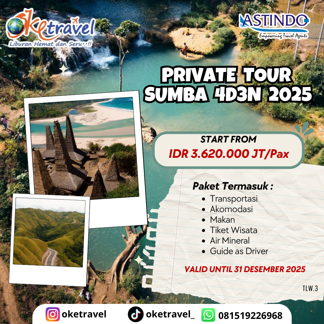 PAKET TOUR SUMBA 4D3N (private trip) 2025