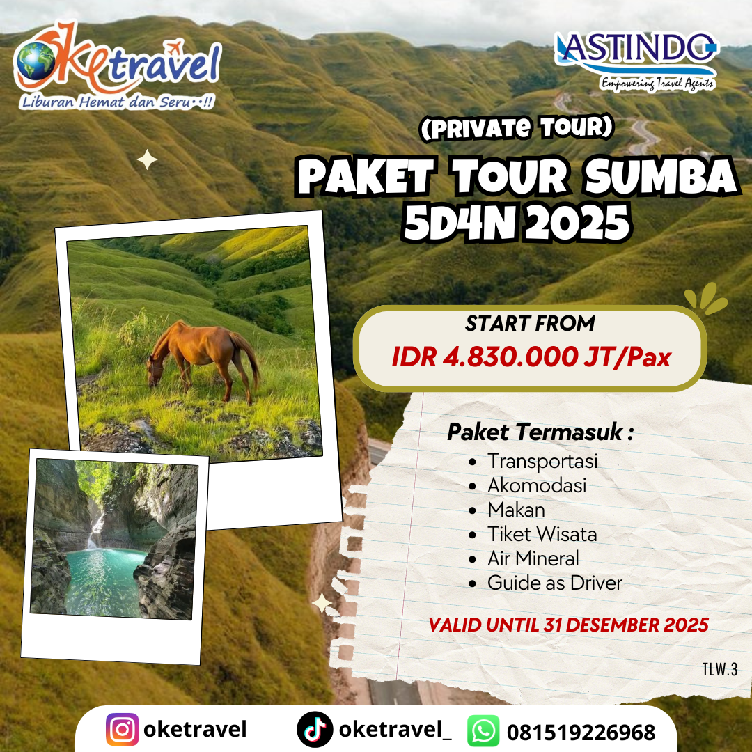 PAKET TOUR SUMBA 5D4N (private trip) 2025
