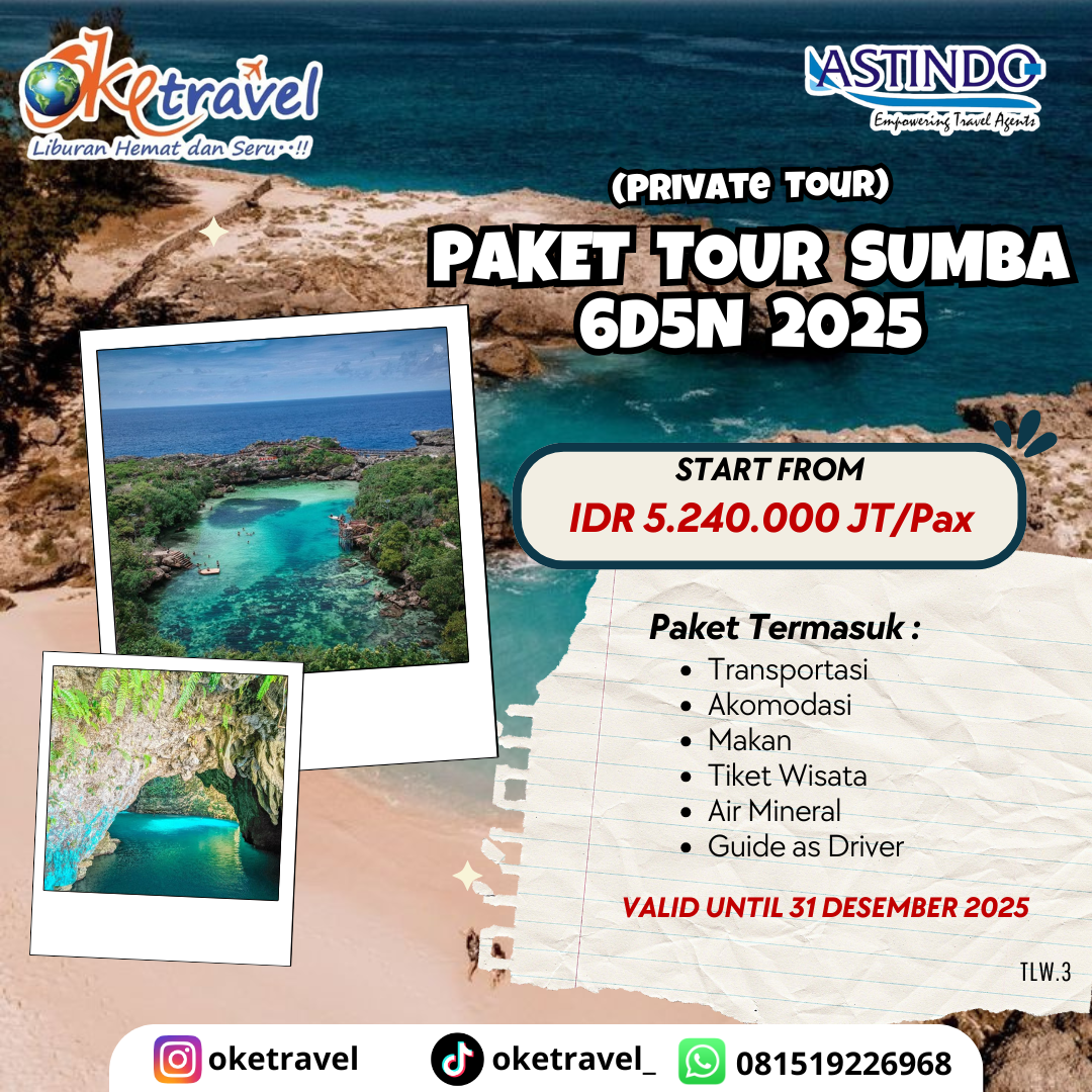 PAKET TOUR SUMBA 6D5N (Private Trip) 2025
