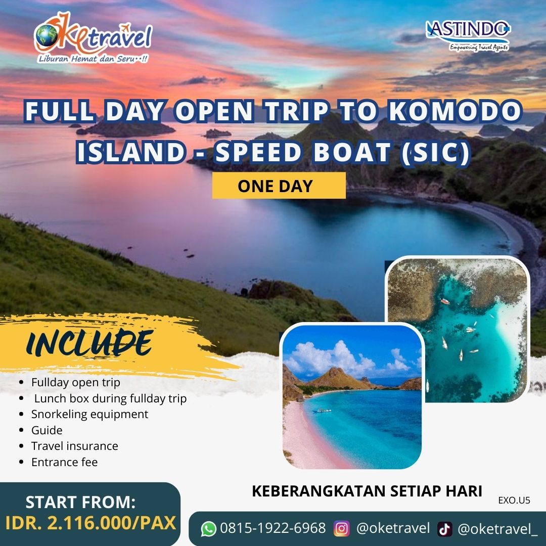 FULLDAY OPEN TRIP TO KOMODO-ONE DAY TOUR