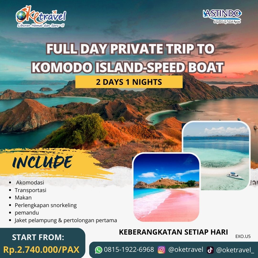 2D1N FULLDAY PRIVATE TRIP TO KOMODO