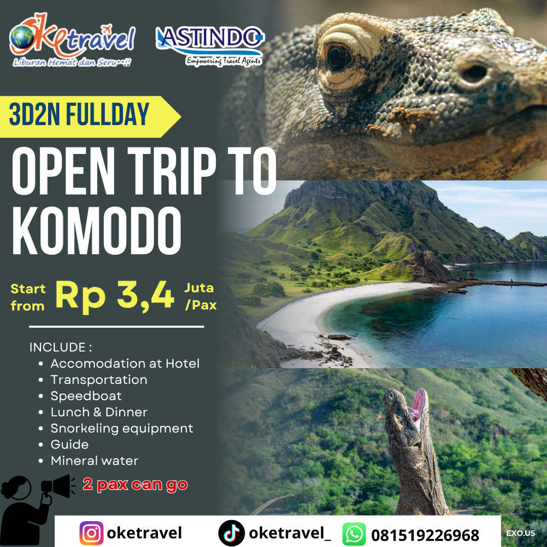 3D2N FULLDAY OPEN TRIP TO KOMODO