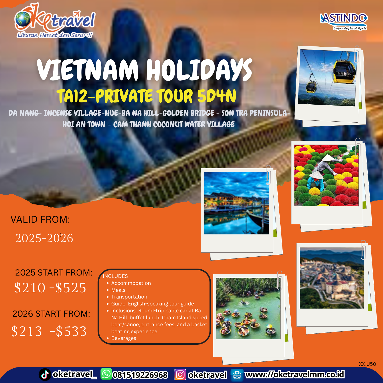 VIETNAM HOLIDAYS   TA12-PRIVATE TOUR 5D4N - VALIDITY 2025-2026 |DEP 2025 2026 