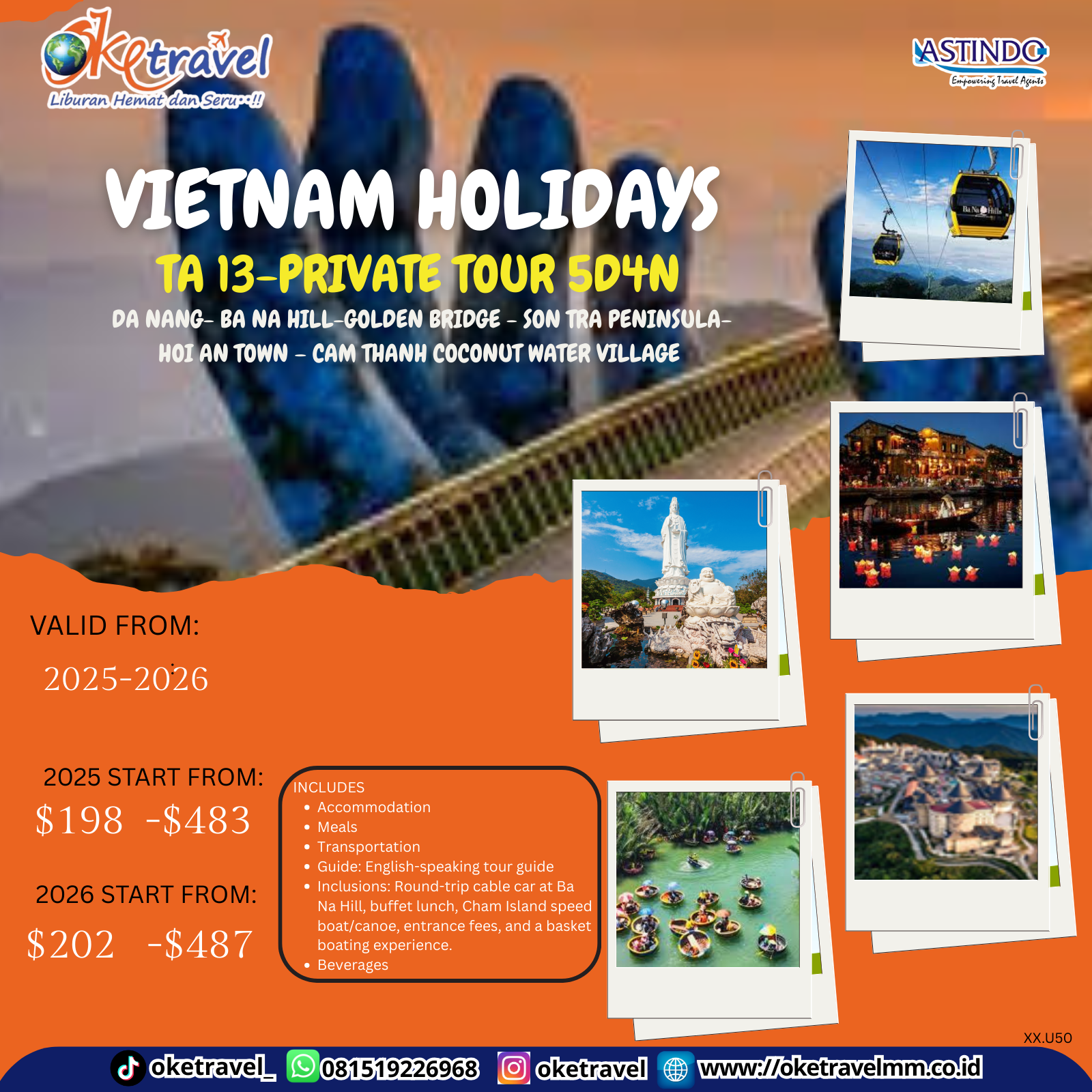 VIETNAM HOLIDAYS   TA 13-PRIVATE TOUR 5D4N - VALIDITY 2025 -2026 |DEP 2025 2026