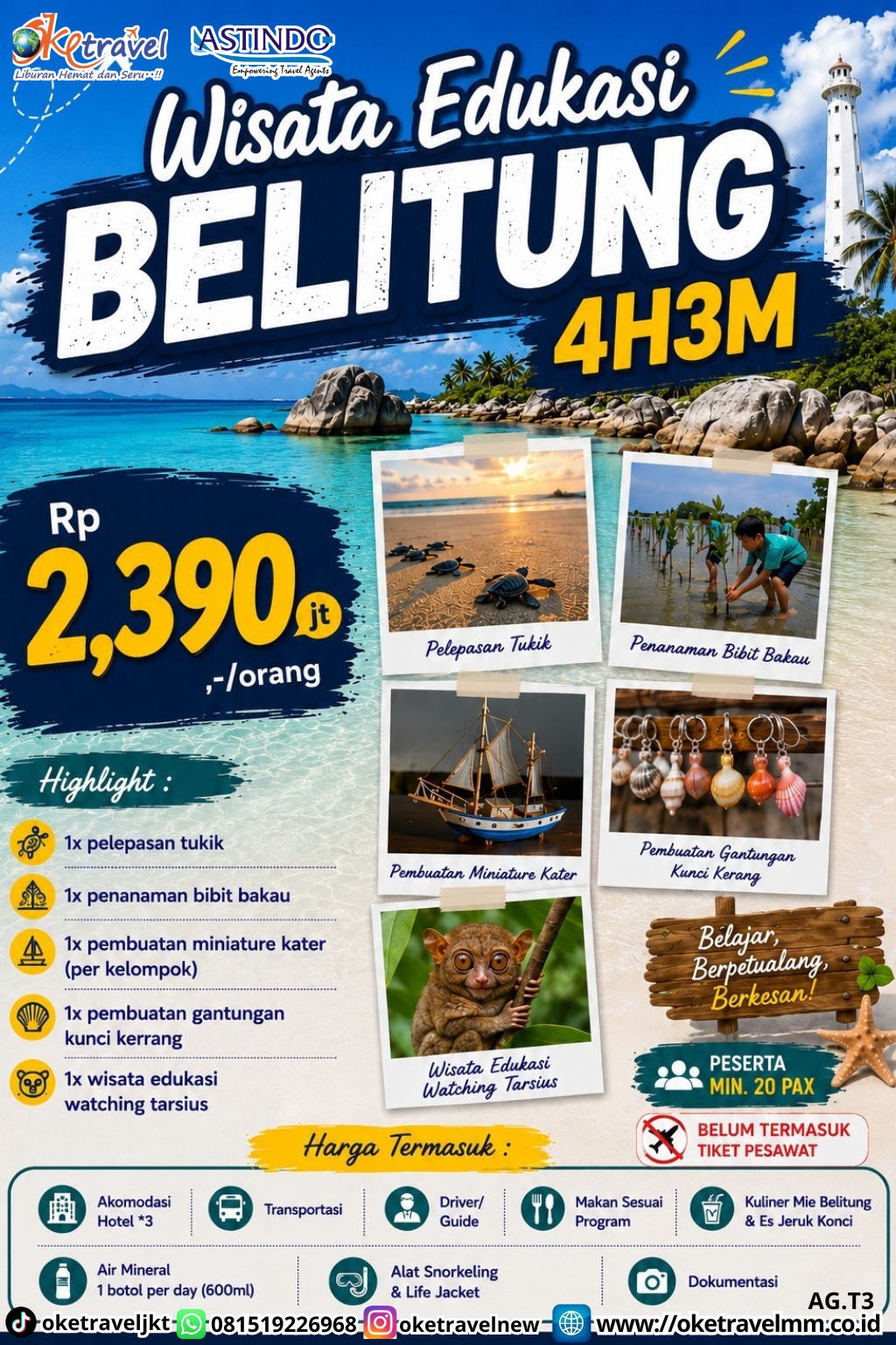 4H3M WISATA EDUKASI BELITUNG | DEPT : LOW SEASON 2026 