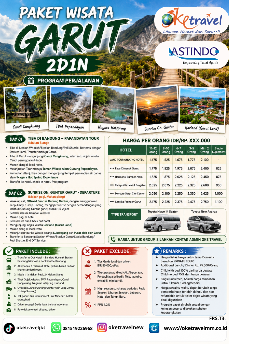 2D1N GARUT | DEP: BY REQUEST/PRIVATE 
