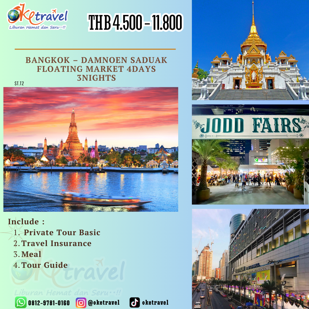 027 PROMO BANGKOK ONLY 4DAYS 3NIGHTS
