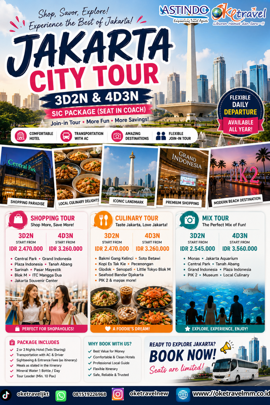 3D2N & 4D3N JAKARTA CITY TOUR 